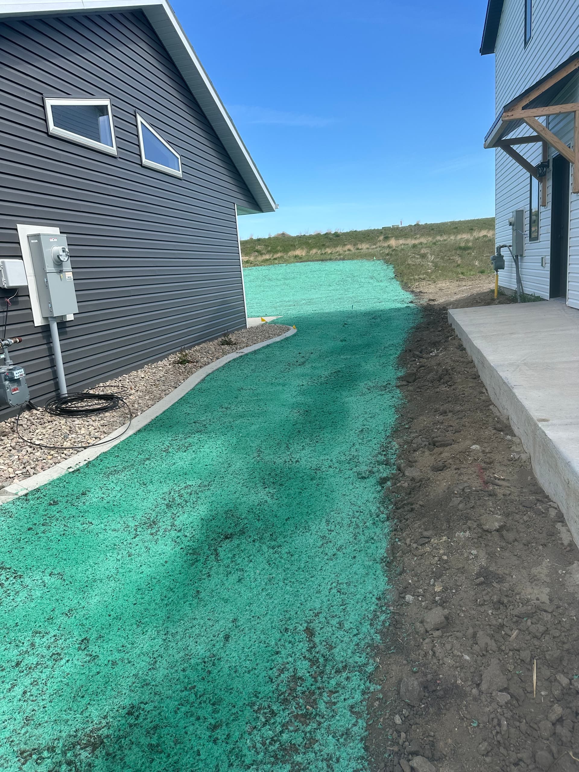 Gallery photos for Hillside Hydroseeding for Erosion Control and Lawn Establishment: Image #2