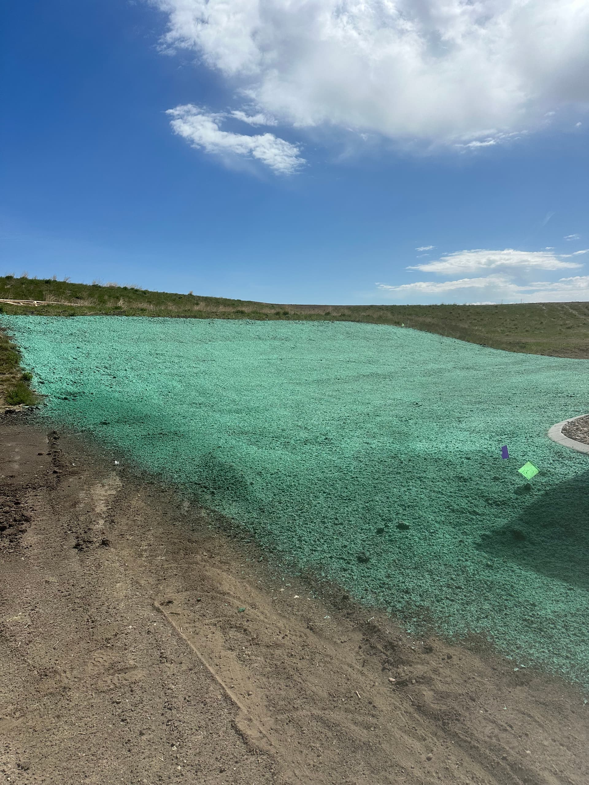 Gallery photos for Hillside Hydroseeding for Erosion Control and Lawn Establishment: Image #1