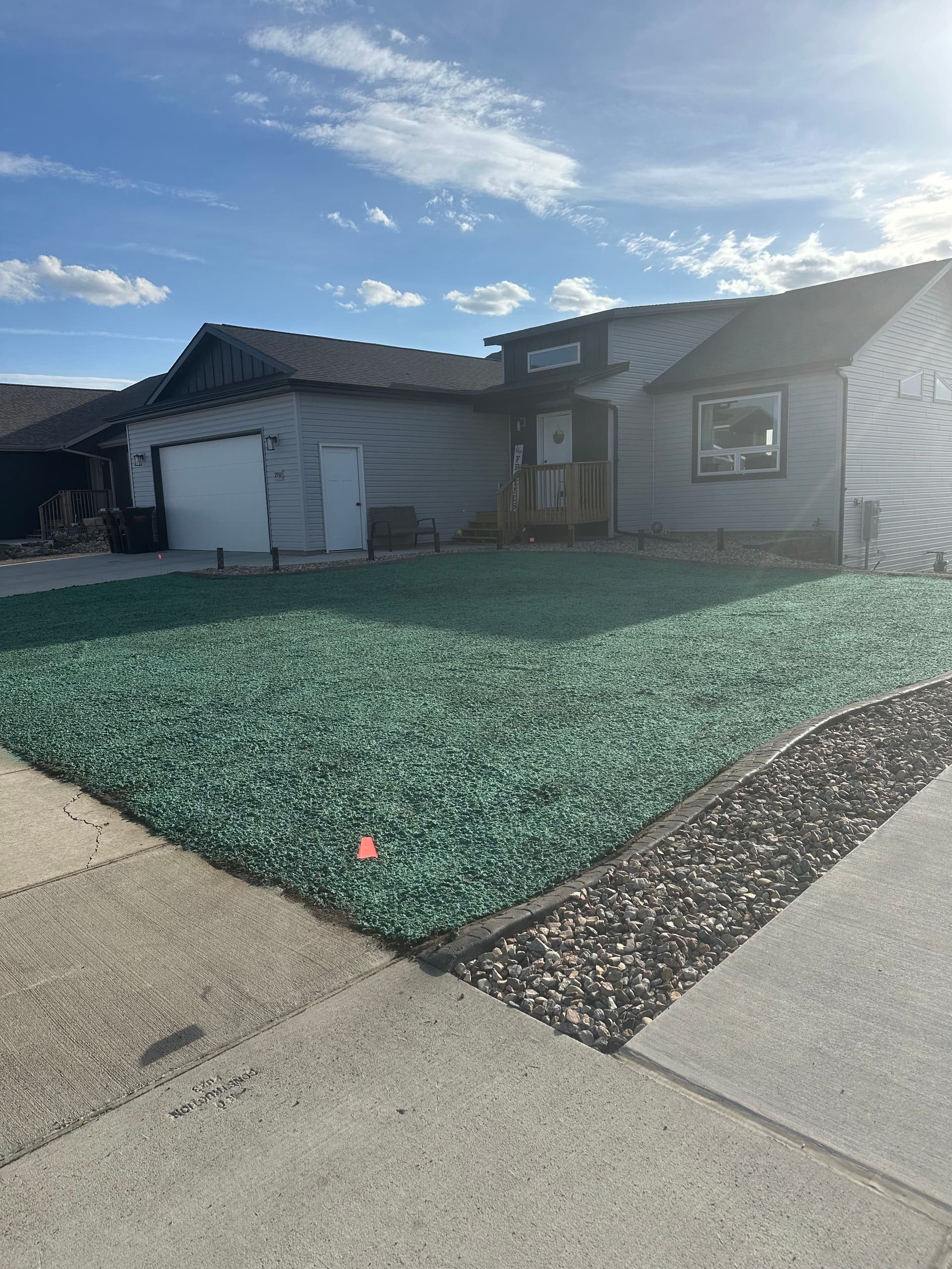 Gallery photos for New Build Hydroseeding - Soil Prep to Seed on a Fresh Lawn: Image #8