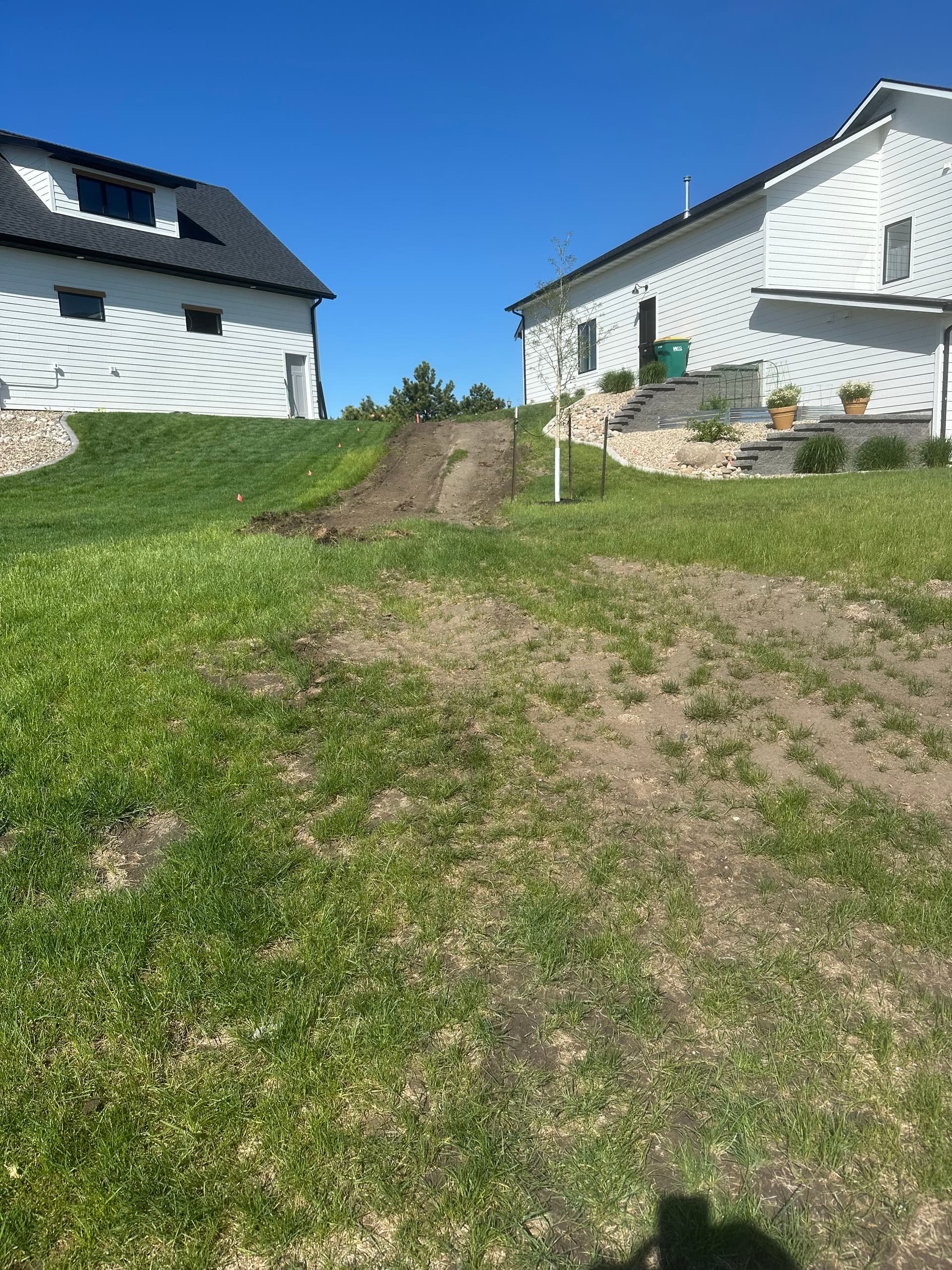 Lakeside Yard Rebuild with Regrading and Hydroseeding image