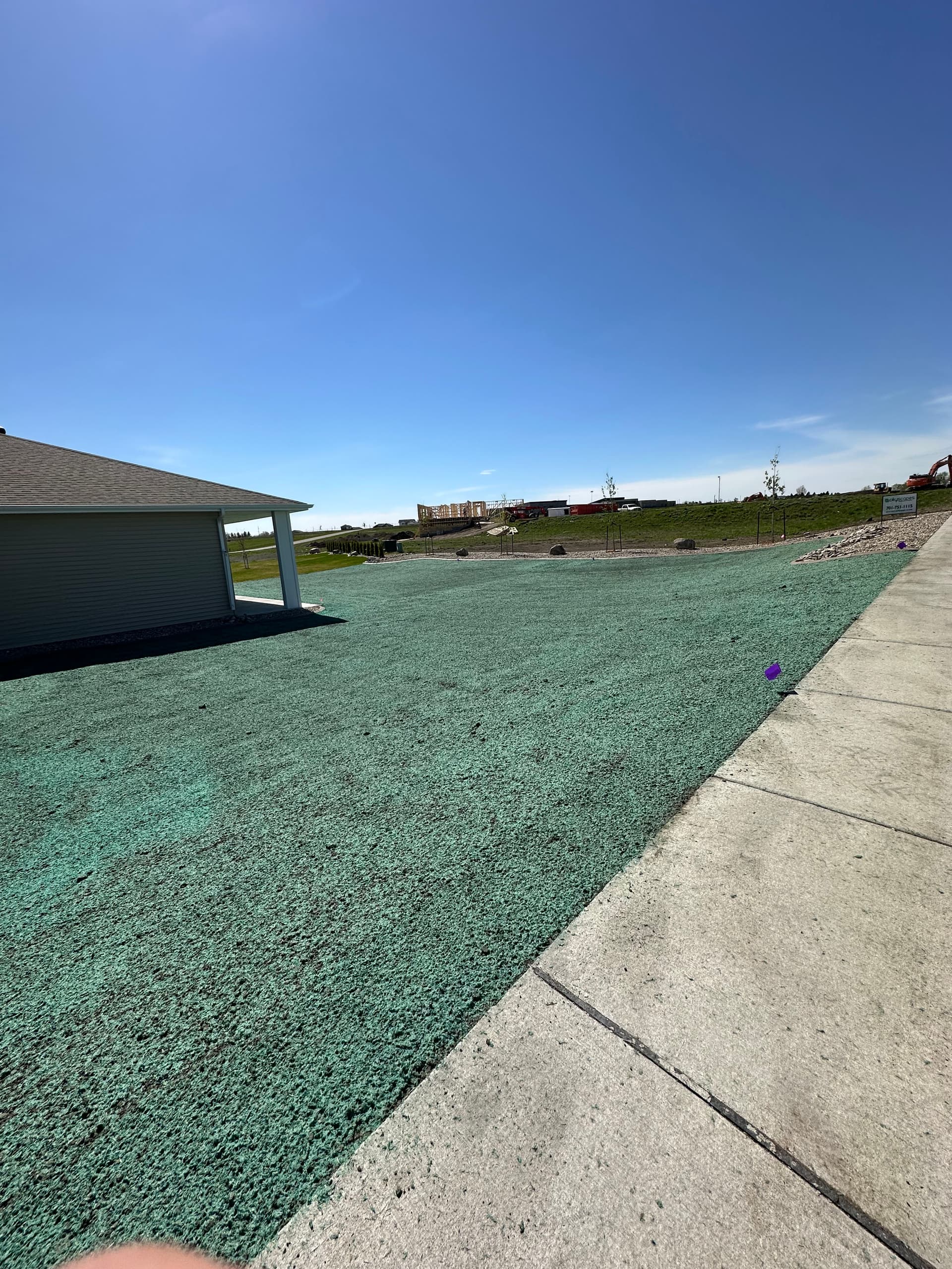 Gallery photos for Hydroseeding New Home Lawns in North Dakota: Image #2