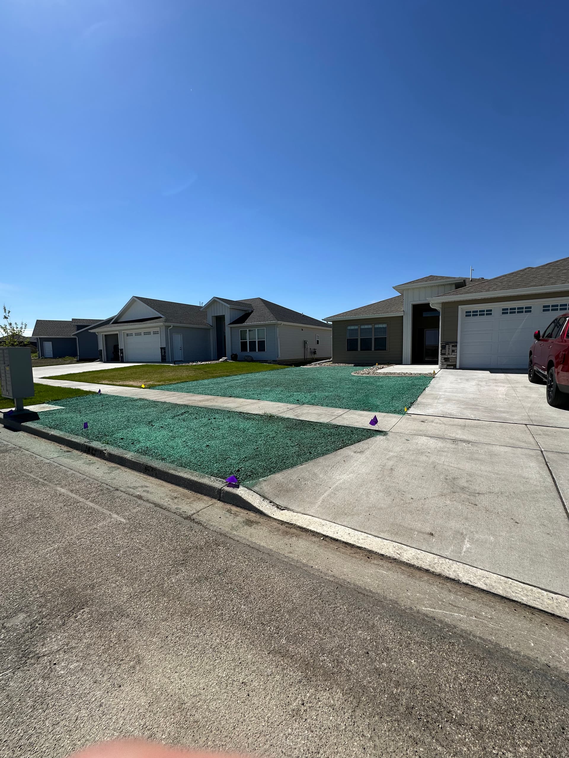 Gallery photos for Hydroseeding New Home Lawns in North Dakota: Image #1